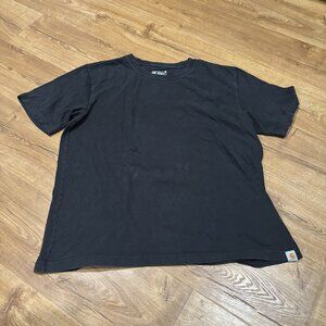 Carhartt Black Blank relaxed Fit Heavyweight Short Sleeve Tee Shirt